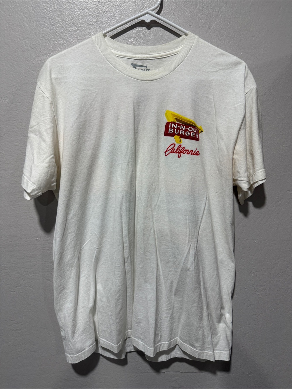 In n out burger California Short Sleeve Crew Neck T-Shirt - White